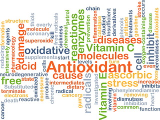 Image showing Antioxidant background concept