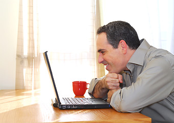 Image showing Man with laptop