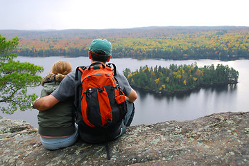 Image showing Family hill top