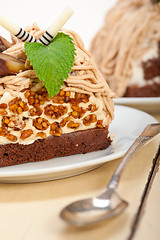 Image showing chestnut cream cake dessert