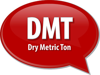 Image showing DMT acronym word speech bubble illustration