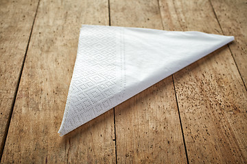 Image showing white paper napkins 