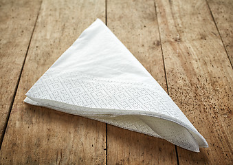 Image showing white paper napkins 