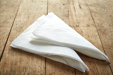 Image showing white paper napkins 