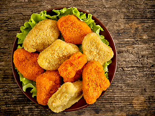 Image showing various chicken nuggets