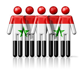 Image showing Flag of Syria on stick figure