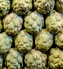 Image showing Artichokes Background