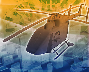 Image showing Helicopter evac Abstract concept digital illustration