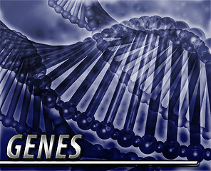 Image showing Genes Abstract concept digital illustration