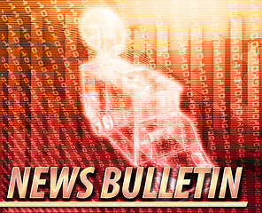 Image showing News bulletin Abstract concept digital illustration