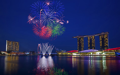 Image showing Singapore Fireworks