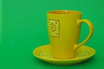 Image showing Mug on saucer