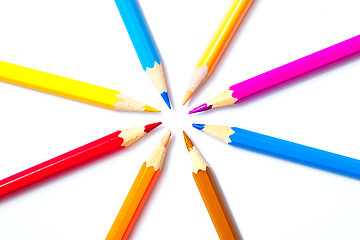 Image showing varicolored pencils