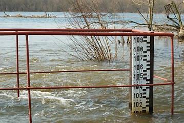 Image showing Alarming water level