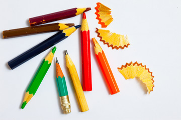 Image showing set of vintage pencils