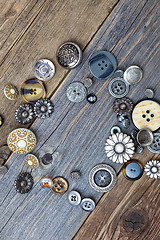 Image showing vintage buttons