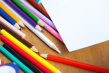 Image showing set of colored pencils