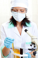 Image showing female scientist