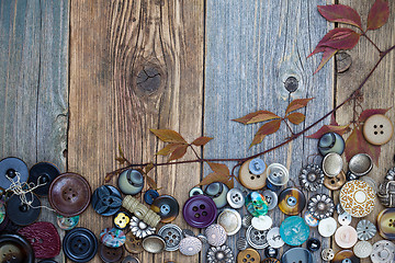 Image showing vintage buttons