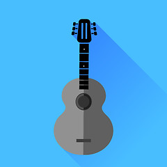 Image showing Guitar Silhouette