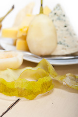 Image showing fresh pears and cheese