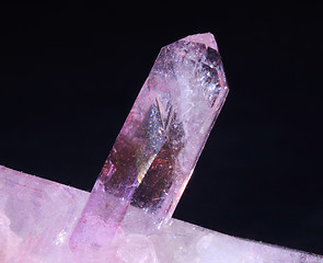 Image showing Pink Quartz crystal.