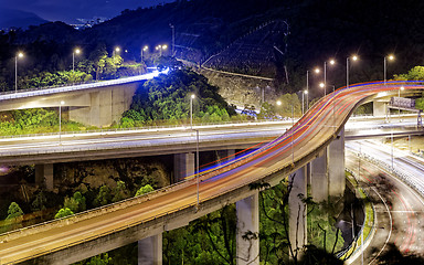 Image showing Evening traffic.