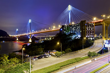 Image showing Ting Kau bridge