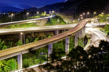 Image showing Evening traffic.