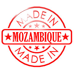 Image showing Made in Mozambique red seal