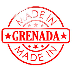 Image showing Made in Grenada red seal