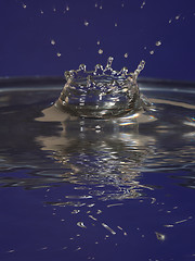 Image showing Water splash and reflection