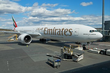 Image showing Plane boarding