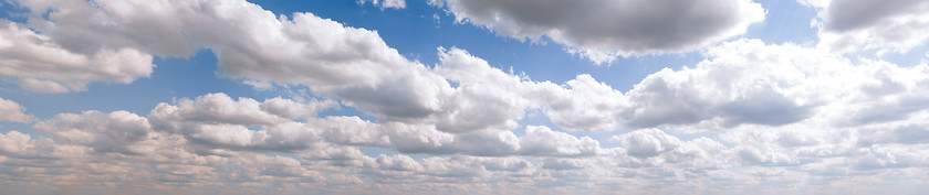 Image showing Blue sky, clouds and sun light