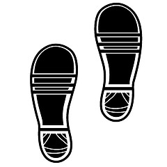 Image showing Clean Shoe Imprints