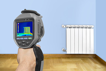 Image showing  Recording Radiator with Thermal Camera