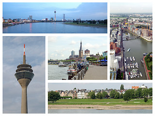 Image showing Duesseldorf landmarks collage