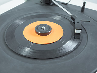 Image showing Vinyl record on turntable