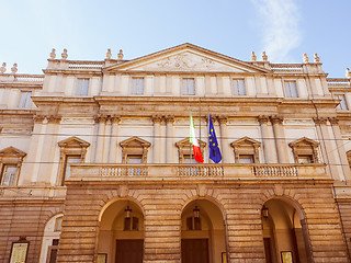 Image showing Retro look Teatro alla Scala Milan