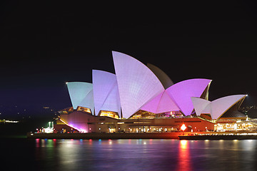 Image showing Sydney Opera House in pastel tones for Vivid Sydney