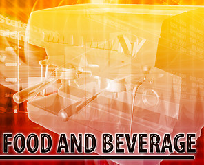 Image showing Food & Beverage Abstract concept digital illustration