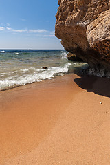 Image showing Panorama of the beach at reef, Sharm el Sheikh, Egypt