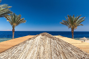 Image showing Beach at the luxury hotel, Sharm el Sheikh, Egypt