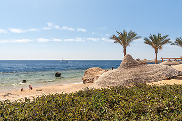 Image showing Beach at the luxury hotel, Sharm el Sheikh, Egypt