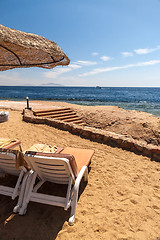 Image showing Beach at the luxury hotel, Sharm el Sheikh, Egypt