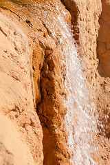Image showing waterfall on a rock in Egypt