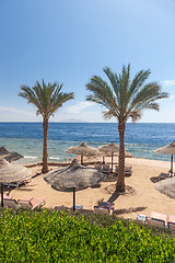 Image showing Beach at the luxury hotel, Sharm el Sheikh, Egypt