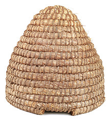 Image showing Straw Bee Hive