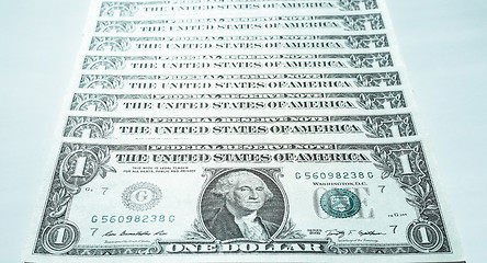 Image showing Dollar notes 1 Dollar