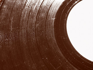 Image showing Retro look Scratched record